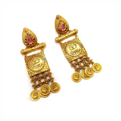 Beautiful Women Gold Plated Tribal Earrings Online at Affordable Price