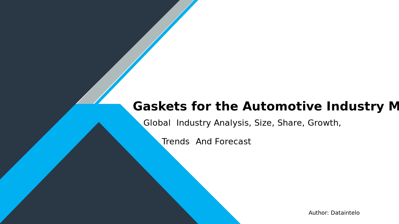 Request For Sample of Gaskets for the Automotive Industry Market Research Report 2032