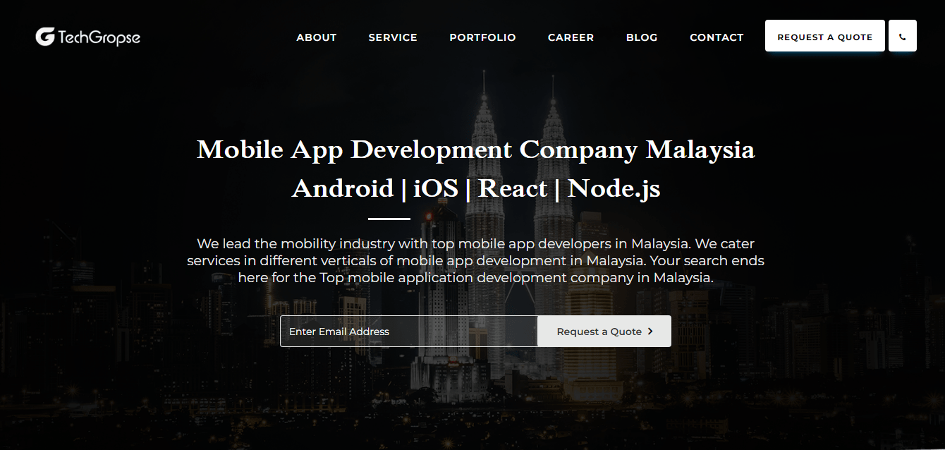 Top Mobile App Development Company in Malaysia | Techgropse